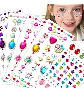 NOOEPC Gem Stickers for Grafting-Self Adhesive Face Gems Rhinestones Jewel, Kids Princess Sticker...