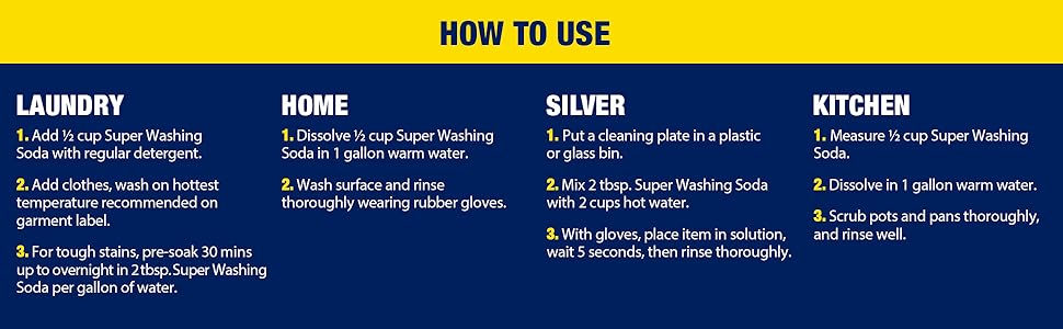 How To Use: Laundry, Home, Silver, and Kitchen