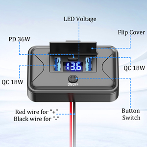 rv USB outlet 12v wall mount