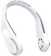 SWEETFULL Portable Neck Fan Bladeless Personal Fan 5000mAh Rechargeable Battery Operated Wearable...