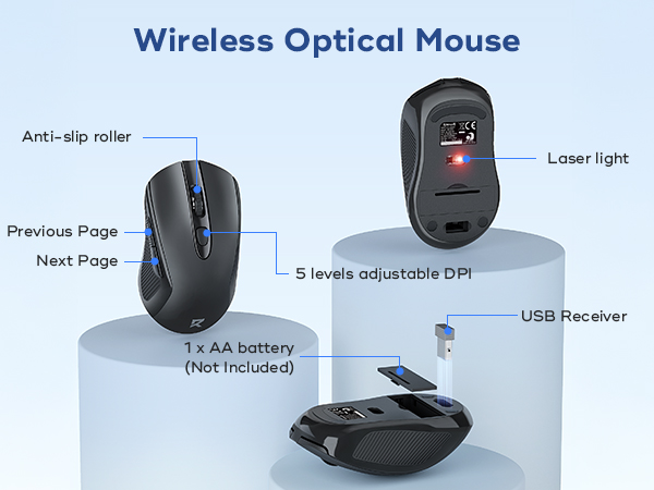 Wireless optical mouse