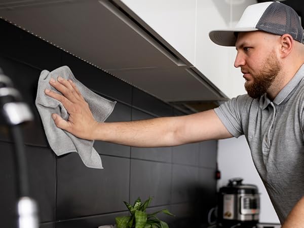 MR.SIGA Microfiber Cleaning Cloth, All-Purpose Microfiber Towels