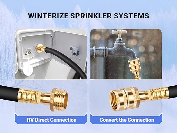 WINTERIZE SPRINKLER SYSTEM