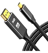 oldboytech 4K Micro HDMI to HDMI Cable Adapter 6FT, Exclusive Aluminum Alloy Shell/Nylon Braid/Go...