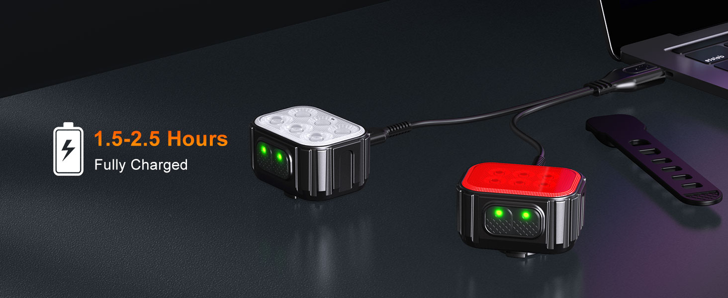 bike headlight and tail light set bike front light led bike lights