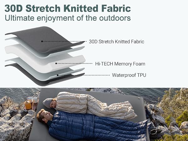 double foam sleeping pad