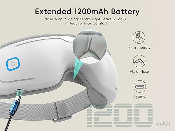 eye massager with heat