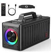 HWWR Portable Bluetooth Speakers: 80W Powerful Bass Stereo Wireless Bluetooth Speaker with Subwoo...