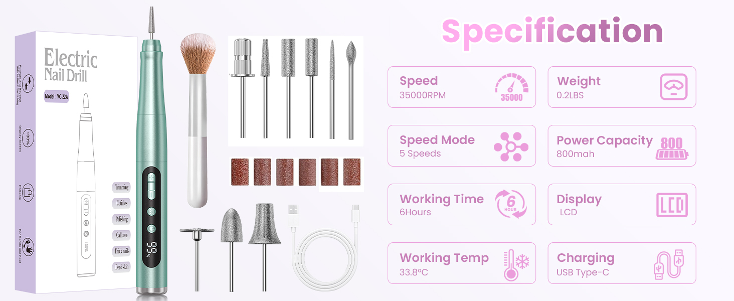 Portable Electric Nail File
