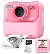 Upgrade Kids Camera Instant Print for Boys and Girls, 1080P HD Dual-Lens Selfie Digital Camera wi...