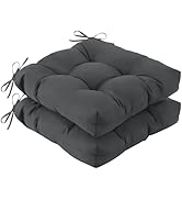 IASEAHK Outdoor Chair Cushions Set of 2, 19" x 19" x 5", Waterproof Outdoor Seat Cushions for Pat...