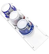 Storage Theory Yogurt Organizer for Fridge – Peel and Stick Yogurt Storage for 4 Wide-Mouth Vegan...