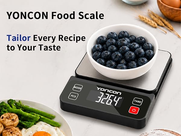 YONCON digital food scale, food scales for kitchen