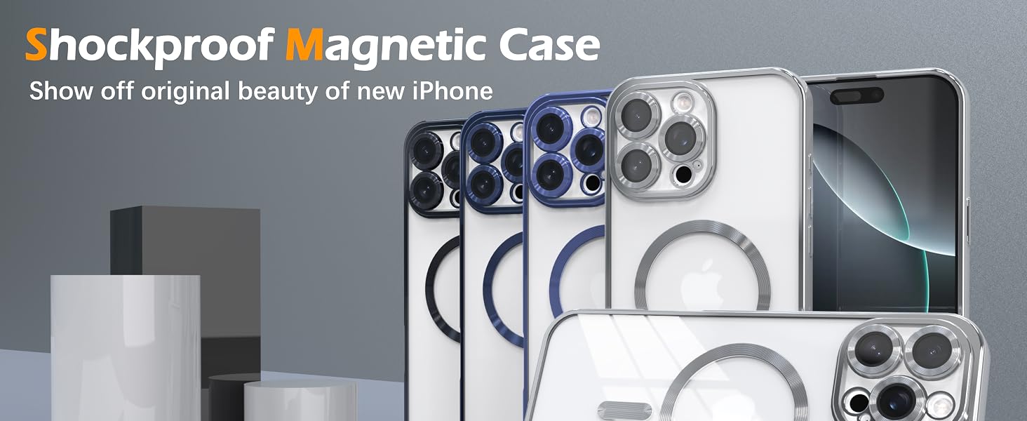 Shockproof Magnetic Case Show off original beauty of new iPhone