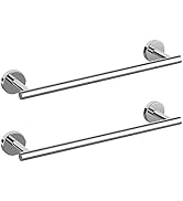 Cilee 2 Pieces Polished Chrome Bathroom Towel Bar, 24 Inch Double Towel Racks ,Bathroom Towel Hol...