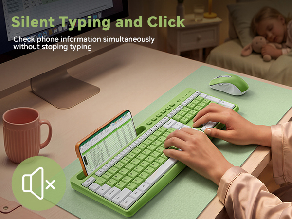 Quiet keyboard and mouse