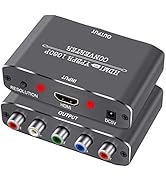 HDMI to Component Vedio Converter,Muosu HDMI to Ypbpr Scaler HDMI Input to Component Video + R/L ...