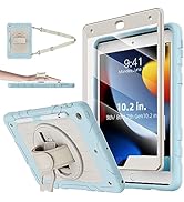 Stweap iPad 9th/8th/7th Generation Case-Built-in Screen Protector,Shockproof with Pencil Holder 3...