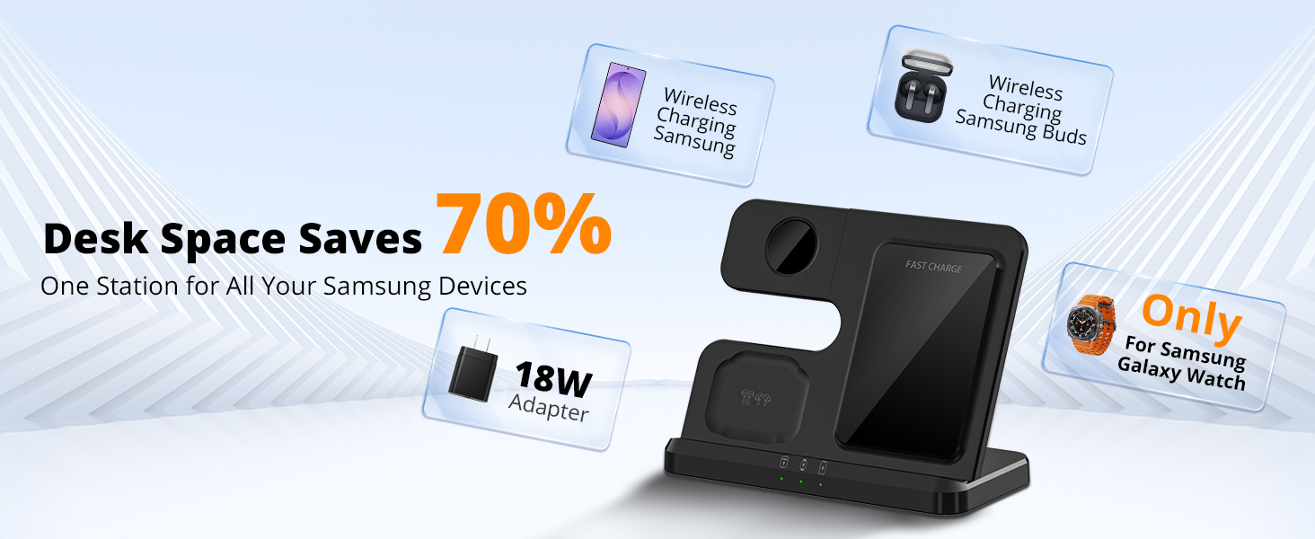 3 in 1 Samsung charging station