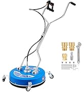 RIDGE WASHER 20’’ Pressure Washer Surface Cleaner, 4500 PSI Surface Cleaner with Dual Handle, Pow...
