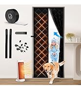 Vidoya Magnetic Thermal Insulated Door Curtain for Winter, Fit Door Size 32''x 80'', Doorway Scre...