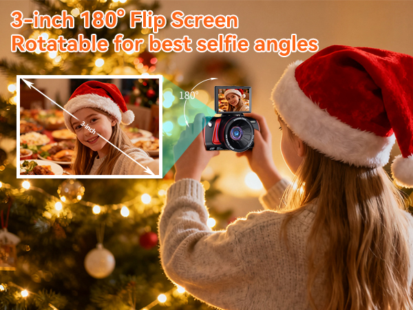 digital camera with flip screen