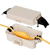 RESTMO Outdoor Electrical Box with Detachable Shield Covers, IP55 Waterproof Plug and Outlet Cove...