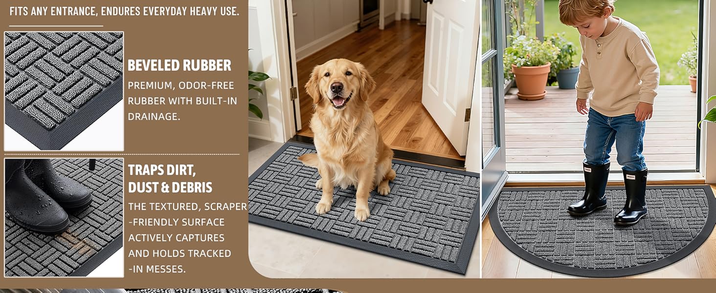 OLANLY Front Door Mat Outside Entrance