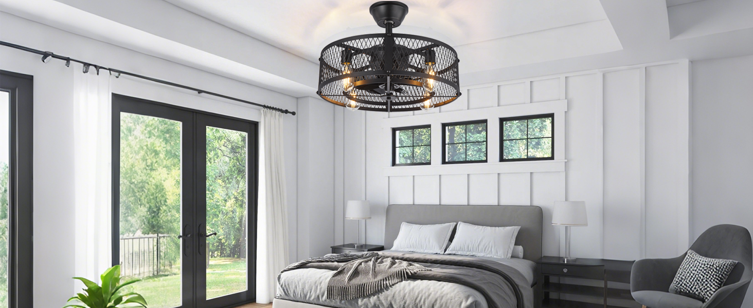 chandelier fans for bedroom