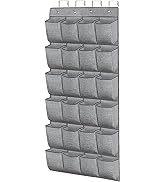 homyfort Over the Door Shoe Organizer,Hanging Shoe Rack Storage Holder with 24 Extra Large Fabric...