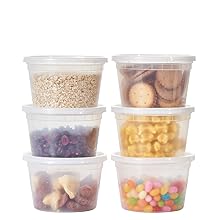 [48Set - 16oz.] Plastic Deli Food Storage Containers With Lids Disposable togo for soup