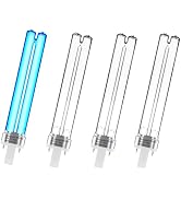 coospider-repta 4 Pack 9 WATT UVC PL-S9/TUV G23 Base Replacement UV Light Bulb for Outdoor Pond C...