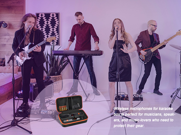 wireless microphone container