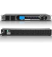 FULODE 2000W 10 Socket Sequential Rack Professional Audio Power Conditioning ,Digital Voltmeter, ...