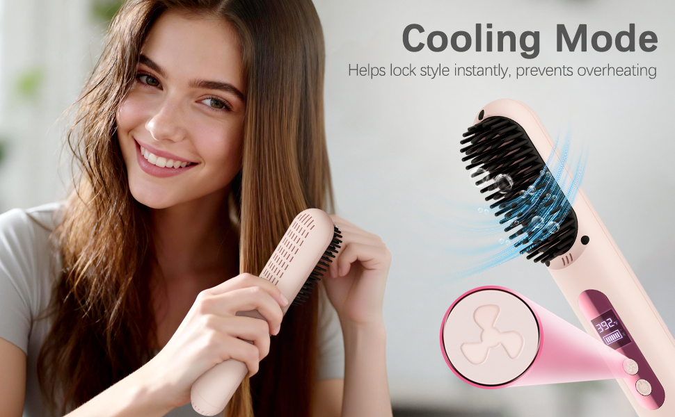 cordless hair straightener brush