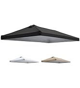 10x20 Canopy Replacement Top Cover with Air Vents for ez up Pop up Canopy Gazebo Tent, with Adjus...