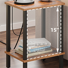 end table with power outlet