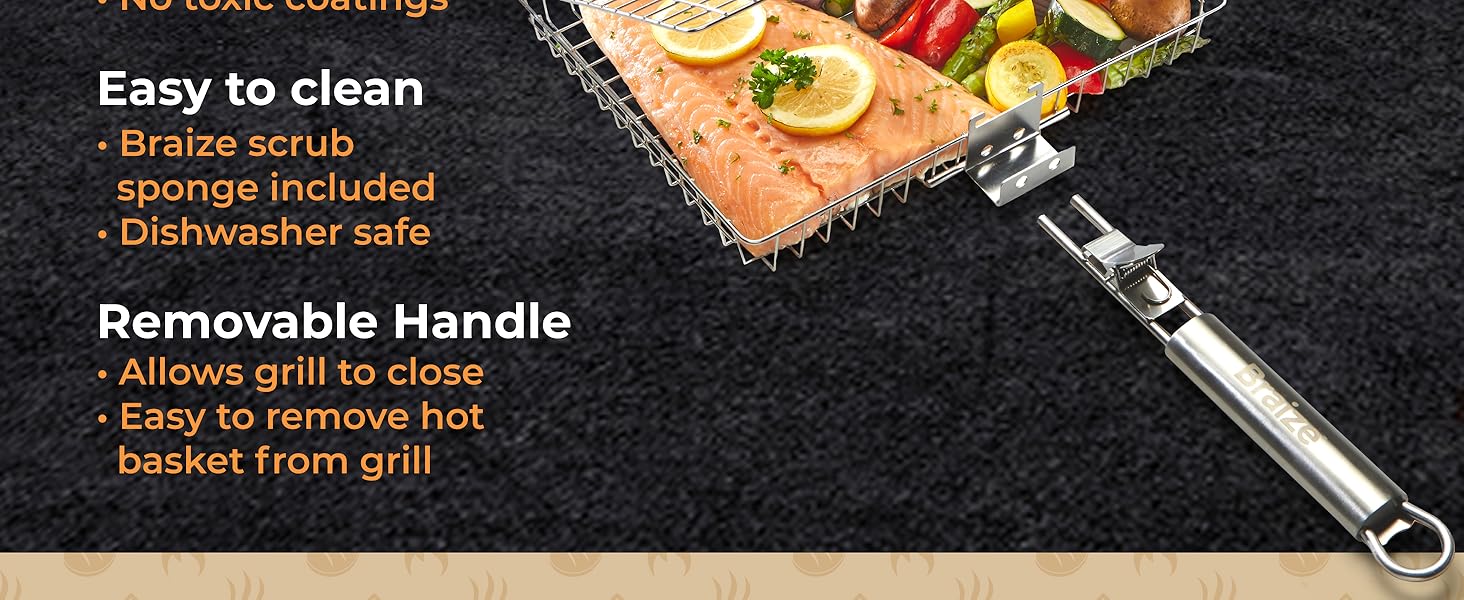 Cook a meal at once Braize Grill Basket