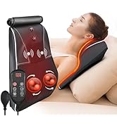 hlthsky Shiatsu Neck and Back Massager with Heat,Neck Massager for Pain Relief deep Tissue,3D Kne...