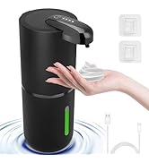 Foyucool Automatic Foaming Soap Dispenser, 12.8oz/380ml Rechargeable Touchless Hand Soap Dispense...