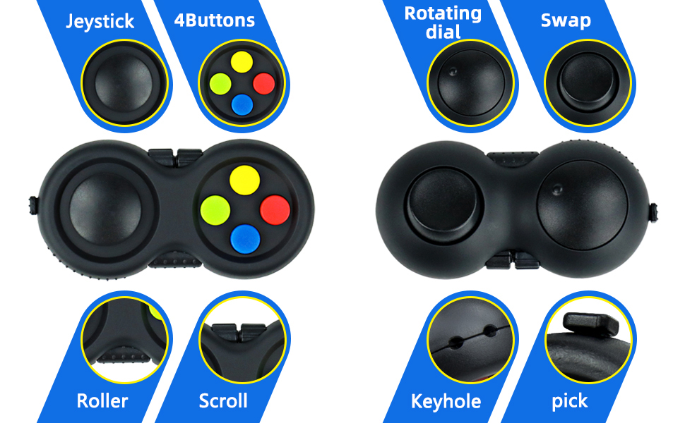 fidget pads with 8 functions