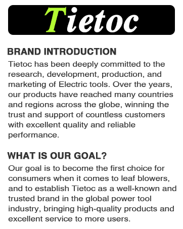 Tietoc Leaf Blower Cordless Brushless Electric Leaf Blower