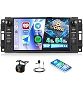 SIXTOP 8 Core 4G+64G Android Car Stereo for Jeep Wrangler JK 2007-2018 Dodge RAM 1500 2009-2012 W...