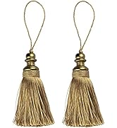 HedongHexi 2 Pack Tassel Key Tassel with Loops, Handmade Tassel Craft, DIY Accessories for Home D...