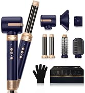 UKLISS Hair Dryer Brush 7 in 1,110000 RPM Hot Air Brush Hair Styler for Curly Straight &amp; Twisted ...