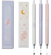 Kaco Gel Pens Cute Stationery 3 Pieces 0.5mm Fine Point, Quick Drying Pens for Journaling Aesthet...