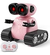 SGILE Remote Control Robot Toys with Music and LED Eyes, Auto-Demonstration, RC Rechargeable Emo ...