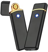 Electronic Lighter, Smart USB Rechargeable Lighter, Cool Electric Lighter Portable Dual Sided Ign...