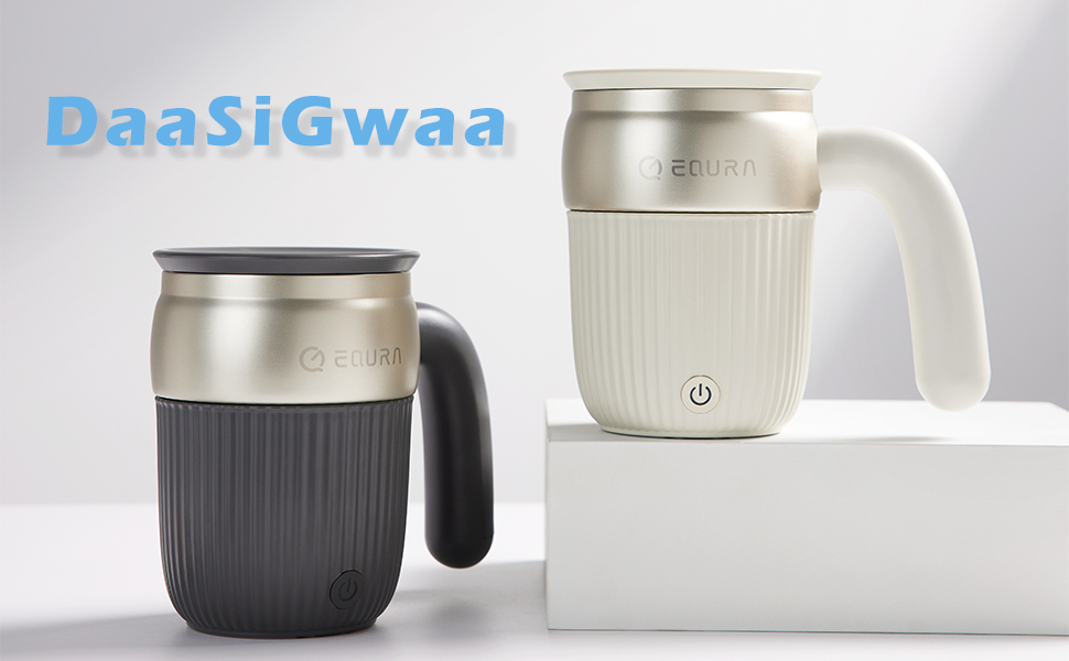 Electric Mixing Mug Rechargeable Self Stirring Coffee Magnetic Auto Stirring Stainless Steel Cup