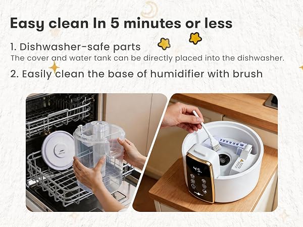 Easy clean In 5 minutes or less